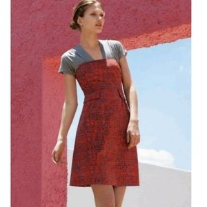 TABITHA Anthropologie Crosshatch Fit & Flare Dress